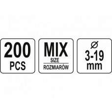 Set 200 saibe cu crestaturi exterioare anti-vibran..